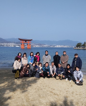 「厳島神社参拝」広島西支部佐伯地区会