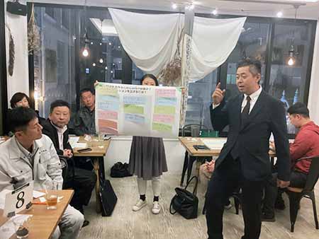 「B地区カフェ～強いTEAMを」福山支部B地区会