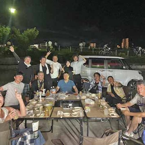 「夏のBBQ例会　花火を見ながら経営を語る！」中③④地区会